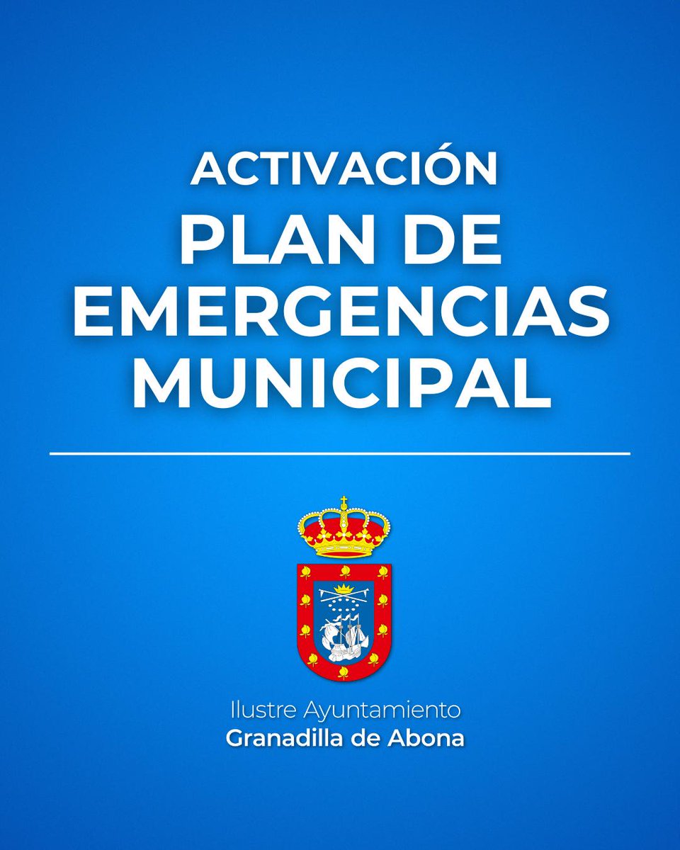 granadillaabona's tweet image. 🚨 Granadilla de Abona activa el PEMU desde las 9:00 h de hoy, 9 de abril, ante la alerta por lluvias por la borrasca atlántica #Olivier. Se esperan lluvias intensas y tormentas en Canarias.

ℹ️ Más info: acortar.link/QMTXyV

#AlertaLluvias #PEMU #Canarias