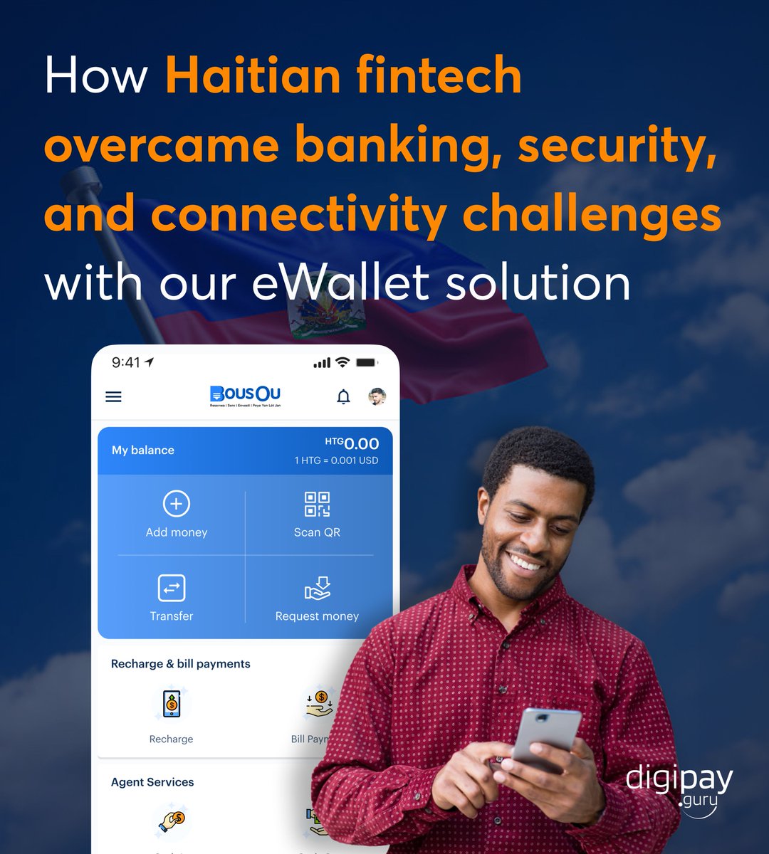 A Haitian fintech tackled banking gaps, security risks &amp; poor connectivity—head-on.
With DigiPay.Guru’s eWallet, they scaled securely &amp; served the underserved.

See how they did it in our latest case study👇
shorturl.at/J0Dgy