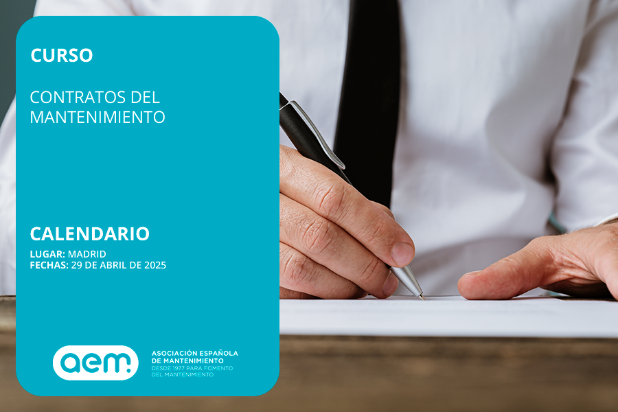 ¡PLAZAS DISPONIBLES! ⏰
📚 CURSO: CONTRATOS DEL MANTENIMIENTO
📍 Madrid | 📅 29 Abr 2025 | 👨‍🏫 D. Cristóbal Trabalón Carricondo
Visión práctica de la contratación en mantenimiento: Planificación y gestión de activos externalizados.
--> Inscríbete: lnkd.in/dwSwH7jb