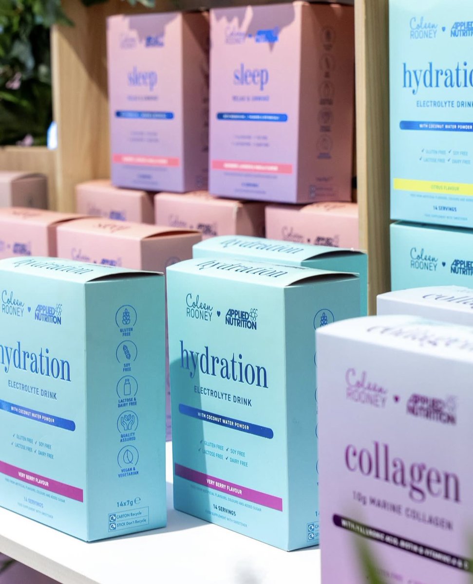 Triple S Group (@triple_sgroup) on Twitter photo Fantastic day at Holland & Barrett celebrating the exclusive launch of <a href="/ColeenRoo/">Coleen Rooney</a>’s Applied Nutrition range! 🙌
The range is now available at 500 H&B stores across the UK & Ireland. From boosting your immunity to helping better sleep, Coleen’s range has something for everyone! Fantastic day at Holland & Barrett celebrating the exclusive launch of <a href="/ColeenRoo/">Coleen Rooney</a>’s Applied Nutrition range! 🙌
The range is now available at 500 H&B stores across the UK & Ireland. From boosting your immunity to helping better sleep, Coleen’s range has something for everyone!