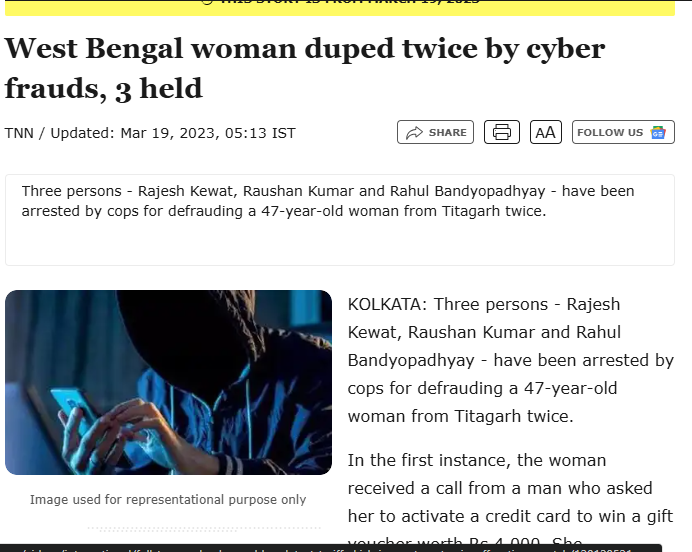 FraudBuster93's tweet photo. Rajesh Kewat — founder @OnlineLegalInd  — is a repeat scammer. This guy has a history of cyber fraud. Just Google him — you'll find multiple news articles exposing how he's cheated people under various company names. He takes money, provides no service, No refund. https://t.co/FieT6mgeci