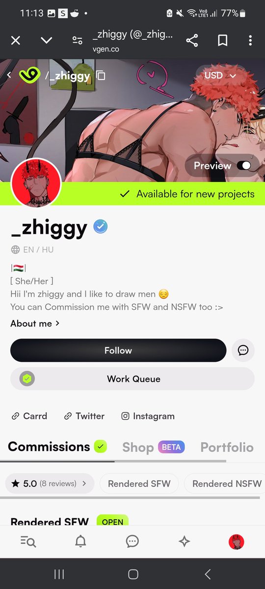 I'm getting no reach so just a reminder that my commissions are OPEN on VGen‼️ 👁👁
vgen.co/_zhiggy
#vgen #VGenComm