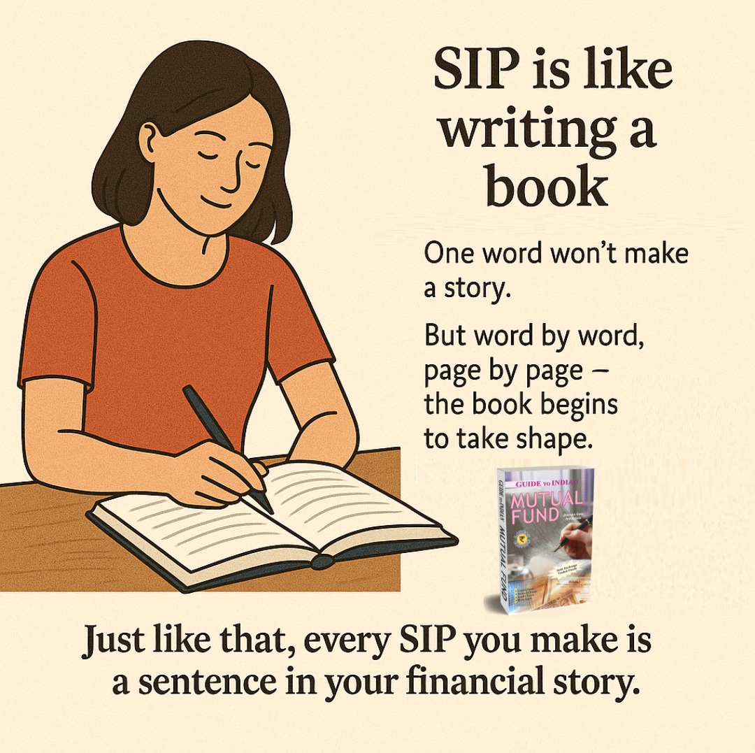 BuzzingstockH's tweet image. #SIP is like writing a book book📚

One word won’t make a story. But word by word, page by page — the book begins to take shape.📖🖊️

Just like that, every SIP you make is a sentence in your financial story.

🩷 &amp;amp;🔁to share knowledge with all.

#MutualFundsSahiHai #Money #Wealth