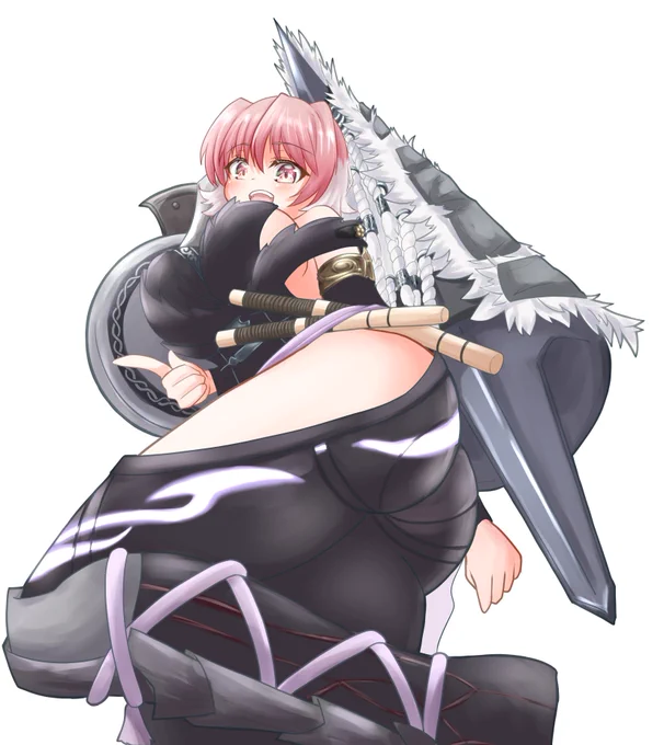 サムネ用立ち絵ランス娘完成一枚絵Ver描くかは未定 