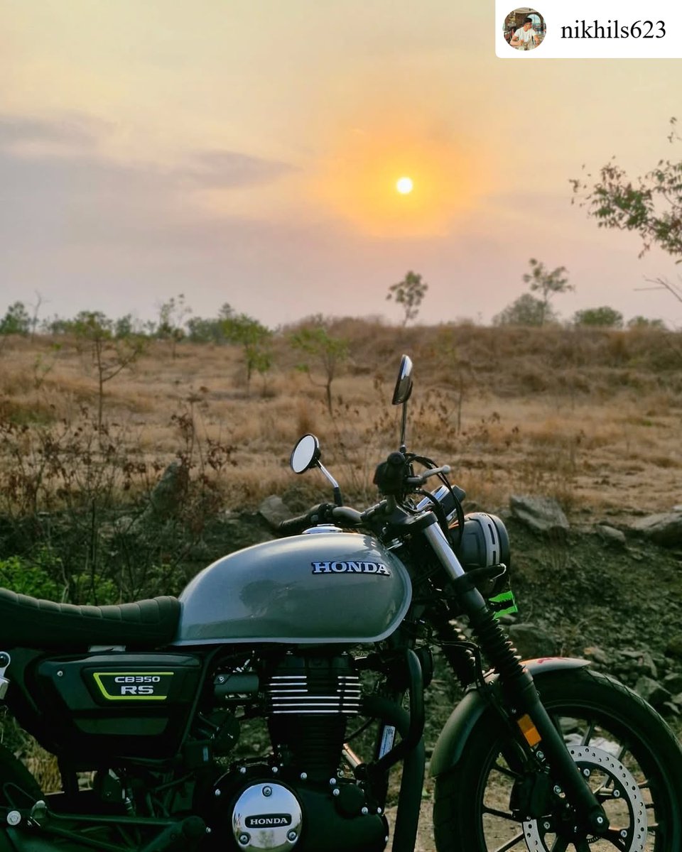 BigWingIndia's tweet photo. #Repost from @nikhils623
When the day winds down but your story doesn’t — that’s the CB350RS effect. 🌅🏍️
#HondaBigWing #CB350RS #MYCBMYWay #LiveYourStories #BigBikes #Motorcycles #BigWingIndia https://t.co/rc9cavFSlQ