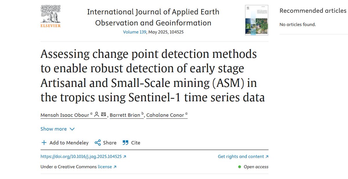 Isaac Obour (@obourike) on Twitter photo I'm pleased to share our new paper on #monitoring illegal mining using #sentinel-1 data in the wet tropics as part of my <a href="/Irish_Research/">IrishResearchCouncil</a> funded PhD at <a href="/Maynoothgeog/">Maynooth Geography</a> <a href="/Researchirel/">Research Ireland</a>. Thanks, <a href="/con20or/">Conor Cahalane</a> and <a href="/brianbarrett0/">brian barrett</a> for all the feedback. link to paper sciencedirect.com/science/articl…. I'm pleased to share our new paper on #monitoring illegal mining using #sentinel-1 data in the wet tropics as part of my <a href="/Irish_Research/">IrishResearchCouncil</a> funded PhD at <a href="/Maynoothgeog/">Maynooth Geography</a> <a href="/Researchirel/">Research Ireland</a>. Thanks, <a href="/con20or/">Conor Cahalane</a> and <a href="/brianbarrett0/">brian barrett</a> for all the feedback. link to paper sciencedirect.com/science/articl….