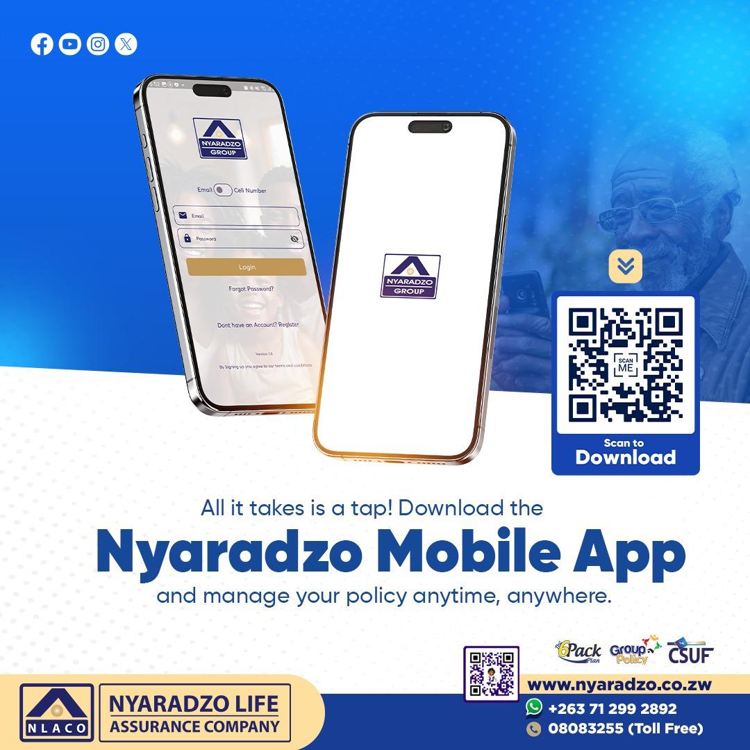 Nyaradzo_Group's tweet image. All your services - one app. Download the Nyaradzo Mobile App today!

#NyaradzoMobileApp
#ServiceStrengthSolutions
#SahwiraMukuru
#UmnganeOmkhulu