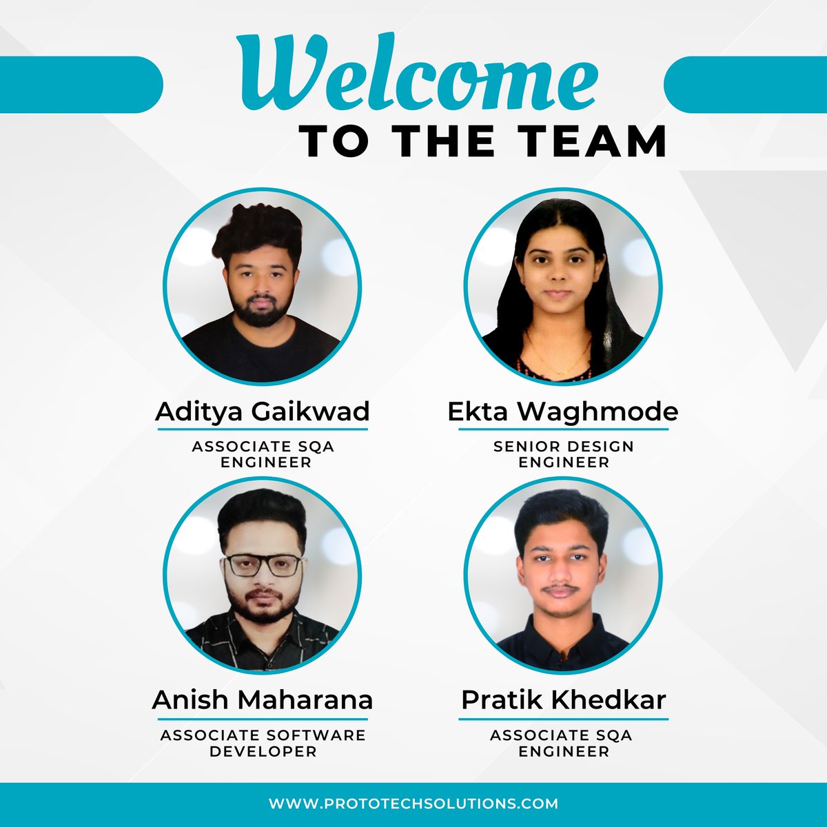 ProtoTechSoln's tweet image. 📈 More minds. More impact. More growth. The ProtoTech family is growing stronger than ever! We’re thrilled to welcome new experts to ProtoTech Solutions – and that means new possibilities for YOU! 💡#ProtoTechSolutions #TeamGrowth #NewBeginnings #LetsGrowTogether
