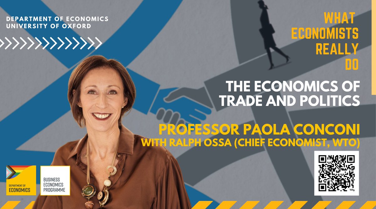 What are the political factors shaping support/opposition to #trade agreements? Can the rule-based international trading system survive? 
 
2 topical Qs <a href="/OxfordEconDept/">Department of Economics, Oxford</a>'s Prof Paola Conconi addressed in her latest research. 
Watch here: bit.ly/4i9h164

#Tariffs #TradeWar