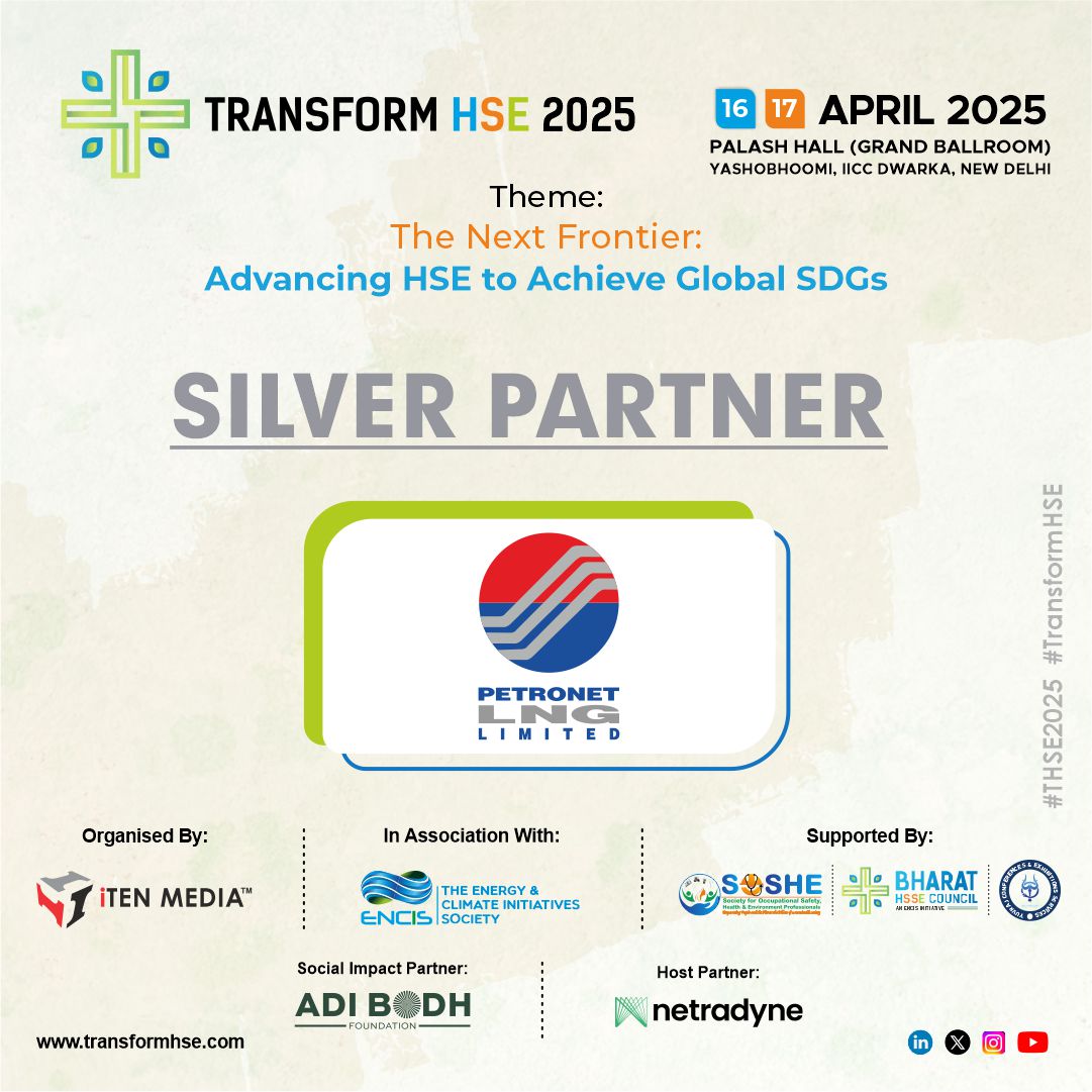 Transform_HSE's tweet photo. We are excited to welcome @PetronetLNGLtd as the Silver Partner for @TransformHSE_25! Together, we’re advancing Health, Safety, and Environment practices to achieve global SDGs. 

#THSE25 #TransformHSE #GlobalSDGs #SDGs https://t.co/4Lho7mxTCm