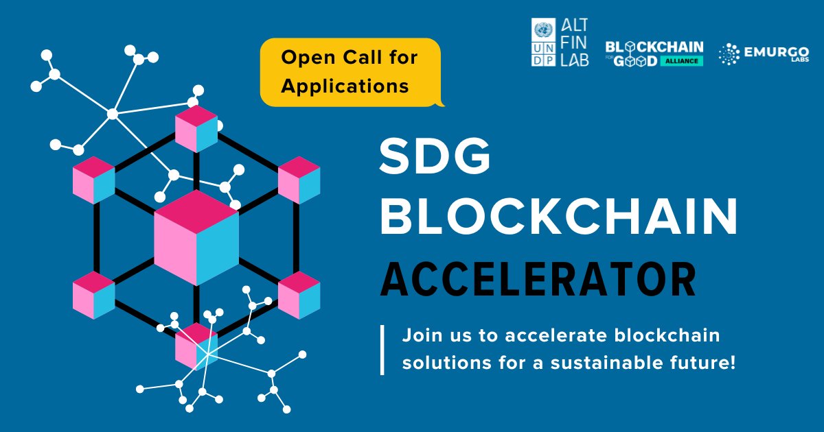 EMURGOLabs's tweet photo. We have just launched with @UNDP and @ChainforGood the SDG Blockchain Accelerator. Building a blockchain solution for real-world impact?This is your chance. 4-month accelerator, expert support, pilot ops, and up to $1.5M in grants. Apply by 8 May: https://t.co/CbObMUV8qB https://t.co/wXqEkHZdjl
