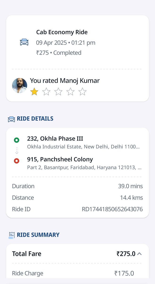AmitCurious's tweet photo. @rapidobikeapp ye log manmarji ke paise charge krte h 275 ki ride thi 395 Dene pade mujhe itni garmi me kon ladai kre inse https://t.co/DD5dc3GfAX