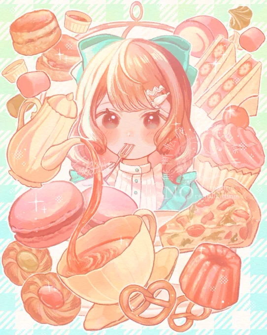 すきなものを好きなだけ#illustraion  #イラスト 