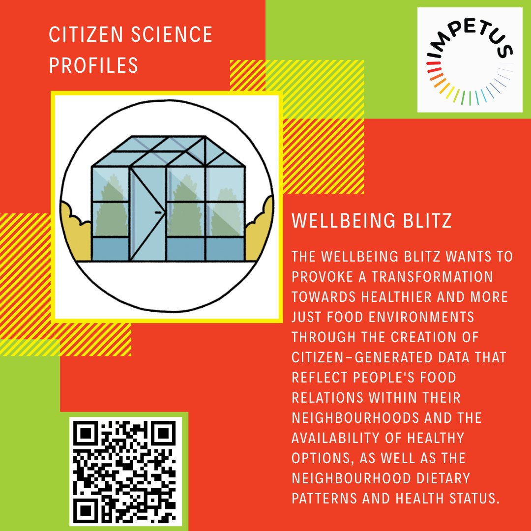 impetus4cs's tweet image. #CitizenScience Profile

The #Wellbeing Blitz project participated in the #IMPETUS4CS Accelerator, helping people move towards healthier and more just food environments by creating citizen-generated data that reflect food relationships.

impetus4cs.eu/wellbeing-blit…

#Sustainability