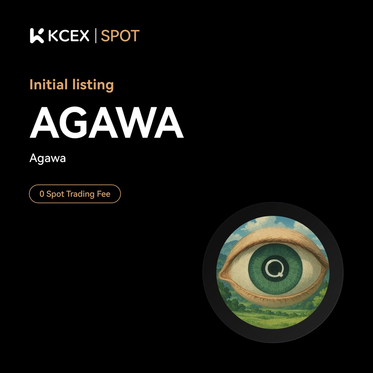 #KCEX Initial Listing Announcement🔥

@AIAngelAlita, a meme coin on SOL chain, will be listed on KCEX spot trading market.

Trading Pair: $AGAWA/USDT
💼 Deposits: Opened
⏰ Spot Trading Starts: 2025-04-09 10:00 (UTC)