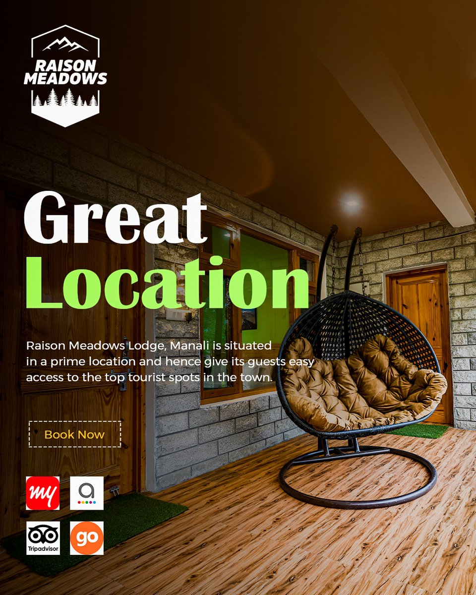 raisonmeadows's tweet photo. A stay that comes with a view to remember! Nestled in the heart of Manali, Raison Meadows offers the perfect blend of peace, beauty, and convenience. 

#RaisonMeadows #Greatlocation #ComfortRedefined #ScenicStay #Manali #NatureEscape #LuxuryRetreat #TravelIndia #PeacefulGetaway https://t.co/qjQnFj2fmX