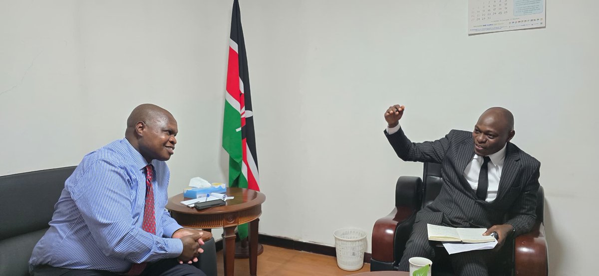 UNOC (@unoc_ug) on Twitter photo UNOC Board members namely Eng. Dr. Ivan Lule (representing the Board Chairman <a href="/MathiasKatamba/">Mathias Katamba</a> ) and Dr. Simon Echegu have paid a courtesy call on the Kenyan High Commissioner.
The meeting with H.E. Joash Maangi discussed matters of mutual interest.
*Courtesy šø UNOC Board members namely Eng. Dr. Ivan Lule (representing the Board Chairman <a href="/MathiasKatamba/">Mathias Katamba</a> ) and Dr. Simon Echegu have paid a courtesy call on the Kenyan High Commissioner.
The meeting with H.E. Joash Maangi discussed matters of mutual interest.
*Courtesy šø