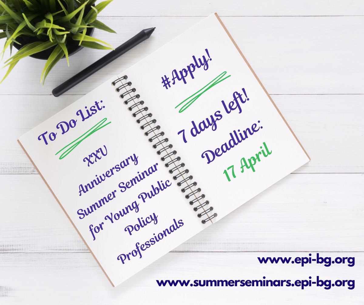 epi_bg's tweet photo. 📢7 days left to apply for EPI’s 25th Summer Seminar 'Strategic Vision for Central and Eastern Europe in Times of Continuous Uncertainty'!
 
 The forum is made possible with the support of @HSSde, @CEI_Secretariat, @ECinBulgaria  &amp; @AustriainBG https://t.co/fJ6LGvUzsQ