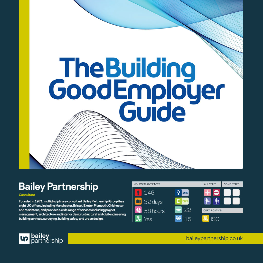 Bailey Partnership is proud to be recognised in the Building Good Employer Guide 2025, highlighting our commitment to employee wellbeing, diversity, and progressive workplace policies in the construction industry. #BuildingGoodEmployer #TeamBailey