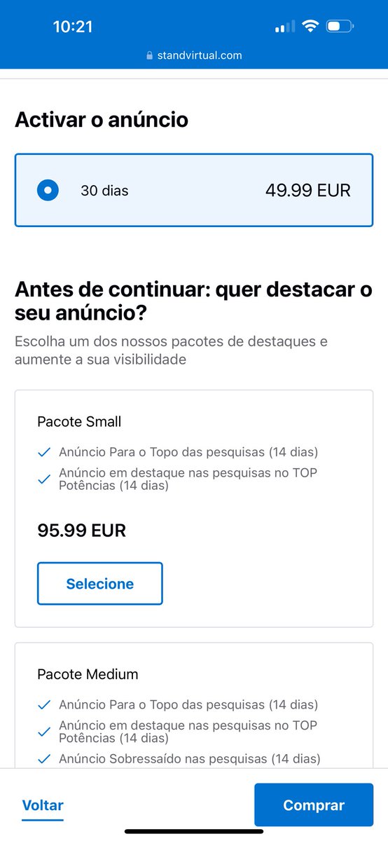 richardslopes83's tweet photo. Preço para publicar um anúncio no #Standvirtual em Portugal 🇵🇹
49.99€ base
+9.99€ se quiser exportar para o OLX
Isto é um absurdo e é completamente ridículo o que se tem vindo a passar, percebo que é uma referência mas os valores são absurdos e é um momento para o Pisca Pisca se chegar à frente.
#FAFO ?!