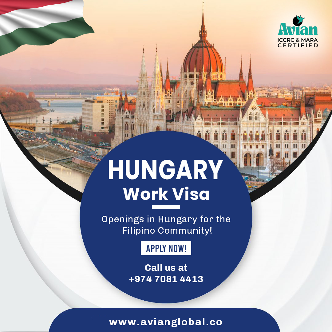 AvianGlobal's tweet image. 🇭🇺 HUNGARY Work Visa Alert! 🌍
Exciting job opportunities now open for the Filipino community in Hungary! 💼✈️
APPLY NOW! 🔥
.
.
📞 +974 7081 4413 | 🌐 avianglobal.co
.
.
#HungaryJobs #FilipinoAbroad #WorkInHungary #Avianglobal #OverseasOpportunities #OFWGoals #ApplyNow