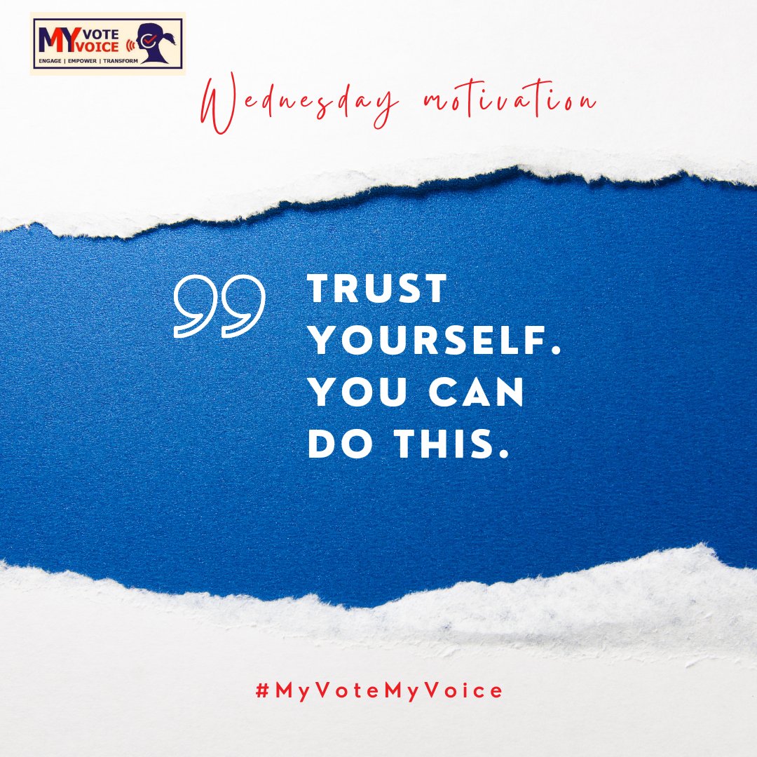 Believe in yourself, take the leap, and watch your dreams unfold into reality.

#MyVoteMyVoice