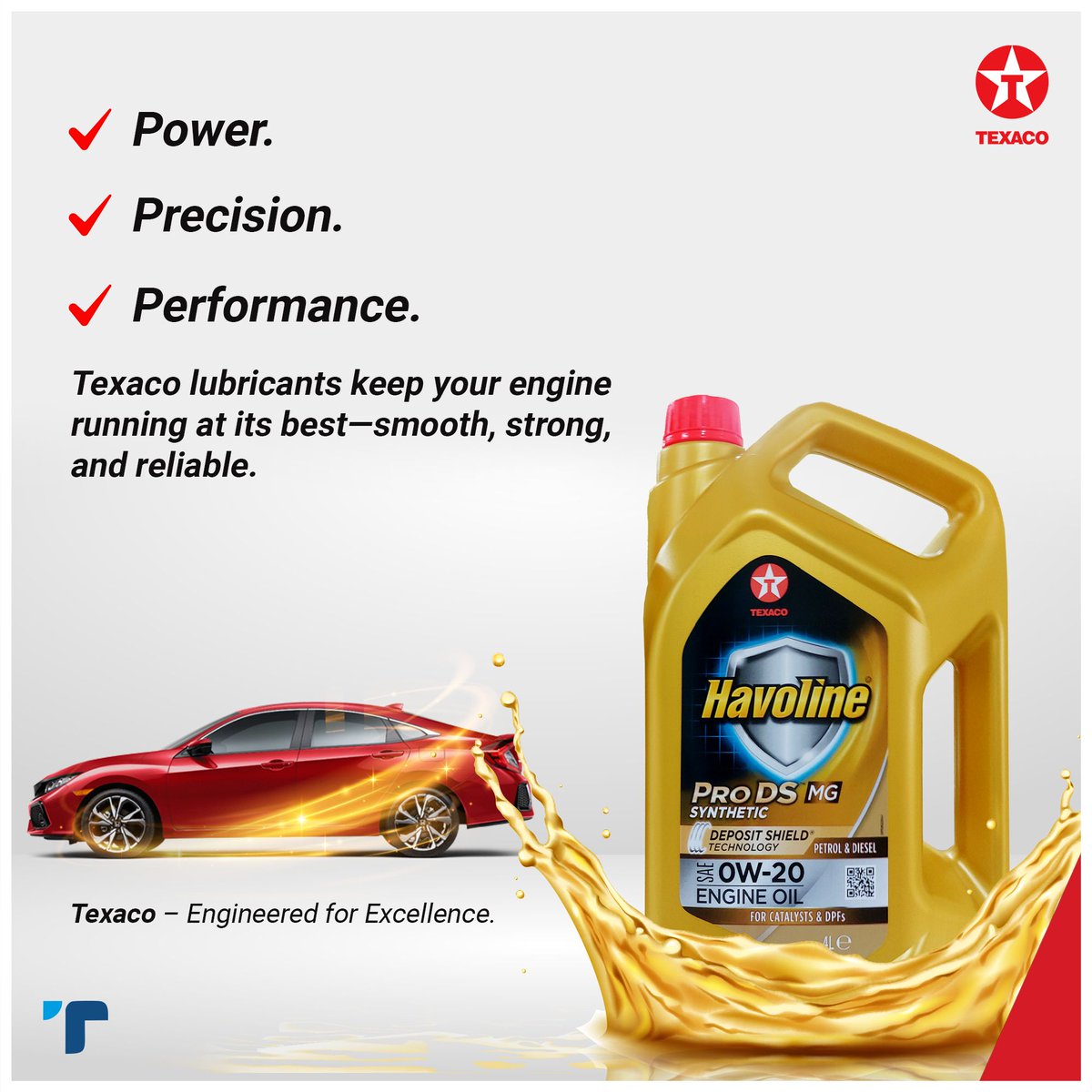 tethysltdng's tweet photo. No compromises, just top-tier performance.
Get yours today &amp; drive with confidence!

#texacolubricants #productspotlight #choosetexaco #tethysltd #texacolubricantnigeria #texacohavoline #engineprotectection #havolinemotoroil #enginelubricant #lubricantsolutions https://t.co/Gtus88GHeP