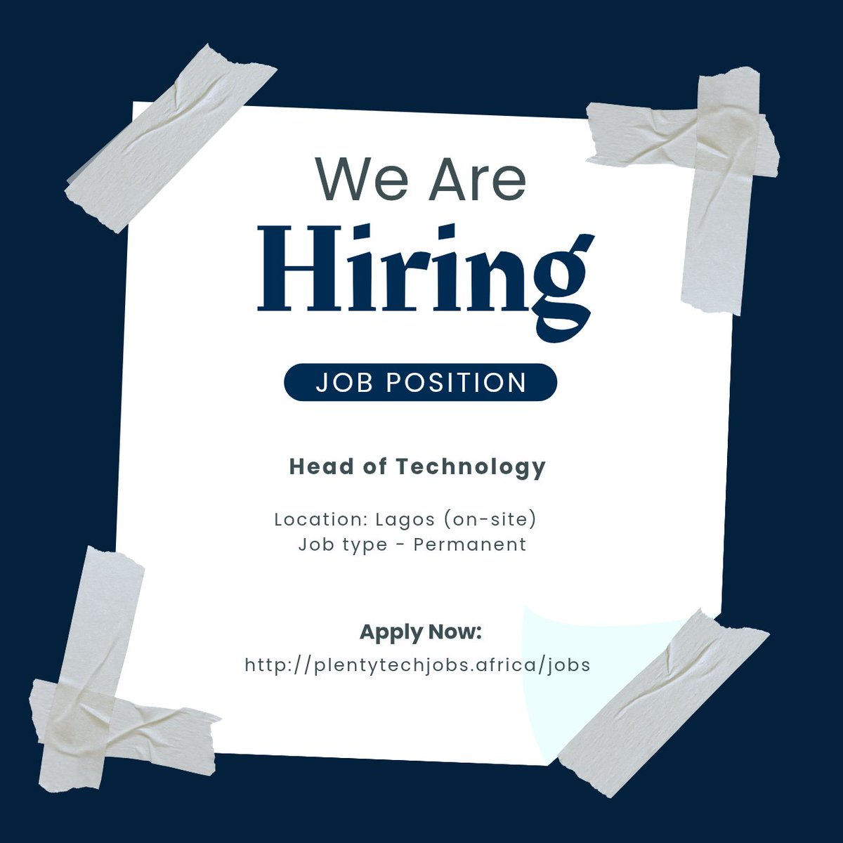 PlentyTechJobs.Africa tweet media