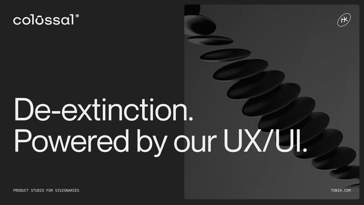 Romulus and Remus—two snarling, howling milestones—are officially the first de-extinct animals, and we got to help build the product that made it real. 🧬🐺 Big ups to the team at Colossal for bending time, DNA, and a few rules of nature along the way.

Learn more: