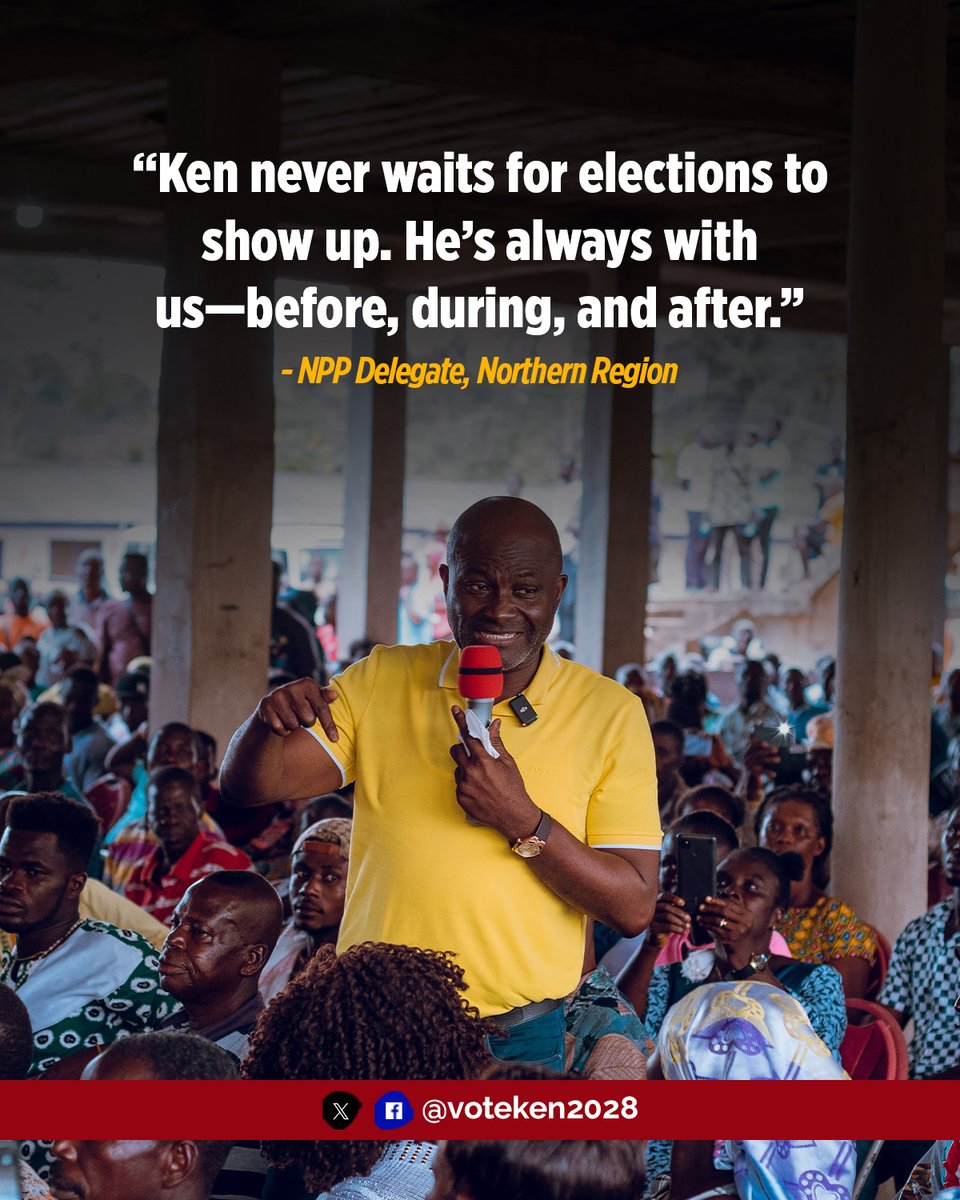 AgyapongDiary's tweet photo. Some come only when it’s time to campaign.
Ken? He’s been there every time we needed him.
🇬🇭 This is more than politics. It’s loyalty. It’s PHD Leadership.
#Ken2028 #GrassrootsWithKen #LoyaltyToNPP #NPPDelegates #PHDLeadership https://t.co/Ri2TeuHcYk