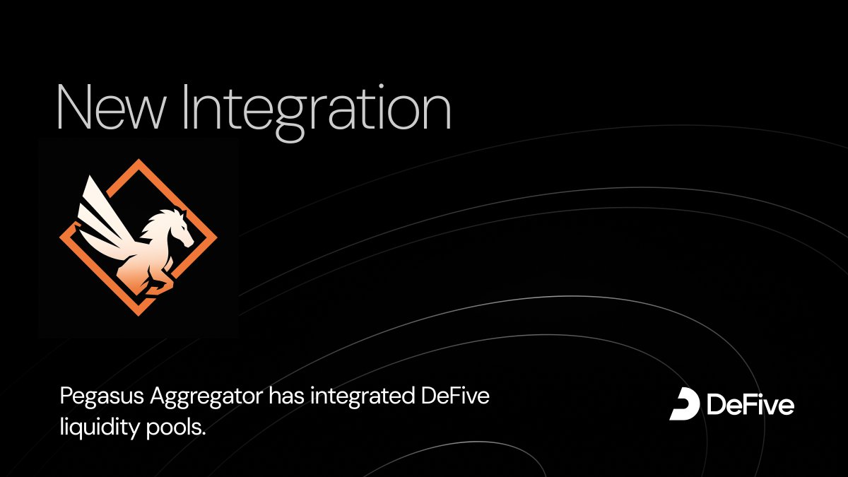 DeFive on Sonic (@0xdefive) on Twitter photo 🪄 Pegasus has landed on DeFive.
The DEX aggregator now sources liquidity from DeFive pools — better rates, deeper trades, more magic.
Fly smarter on <a href="/SonicLabs/">Sonic Labs</a> $S ⚡️ 🪄 Pegasus has landed on DeFive.
The DEX aggregator now sources liquidity from DeFive pools — better rates, deeper trades, more magic.
Fly smarter on <a href="/SonicLabs/">Sonic Labs</a> $S ⚡️