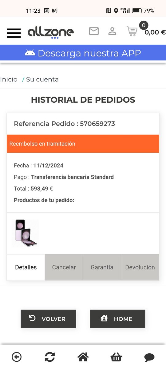 samufdez's tweet photo. @consumidores @AllZoneTienda @FACUA Después de más de 4 meses seguimos sin reembolso. Y en este caso no es ninguna devolución sino que ellos me informan que no tienen stock. Debería ser automático. https://t.co/jxIEKOWogS