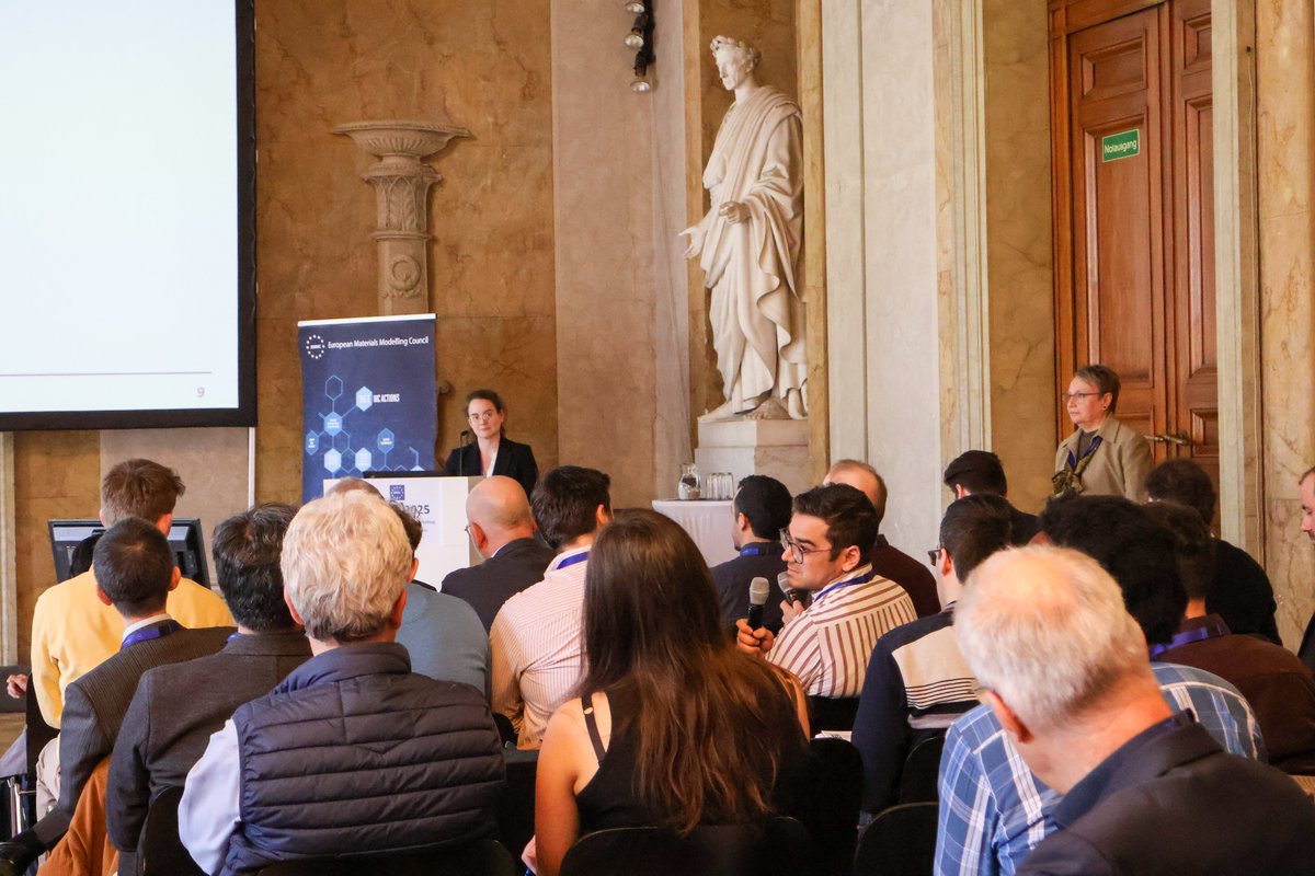 Sophie Schmid ( <a href="/tu_wien/">TU Wien</a> ) at <a href="/EMMC_ASBL/">@EMMC_ASBL</a>  ASBL: Modelling drives innovation in cement research.
💡 Key takeaways:
✔ Not just for experts.
✔ Clear assumptions build confidence.
✔ Collaboration fuels progress.
What’s your take on #modelling?
#MultiscaleModelling #MaterialScience
