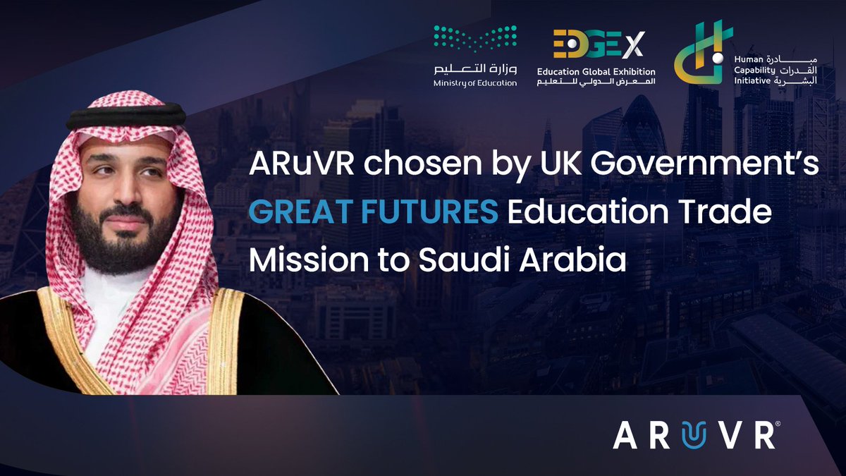 🚀 Big News! From 13–16 April 2025, we’ll be on the ground in Riyadh as part of a high-level UK delegation, showcasing how XR is transforming training, workforce development, and education globally.

We’ll be participating in:
🔹Human Capability Initiative (13–14 April)
🔹EDGEx