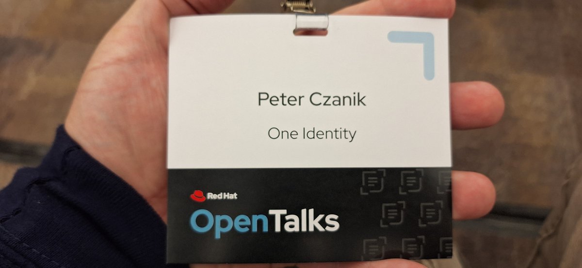 PCzanik's tweet photo. At @RedHat #OpenTalks in Budapest, learning about #AI, the #Granite models, #OpenShift and #Ansible. https://t.co/3b42q33Aww