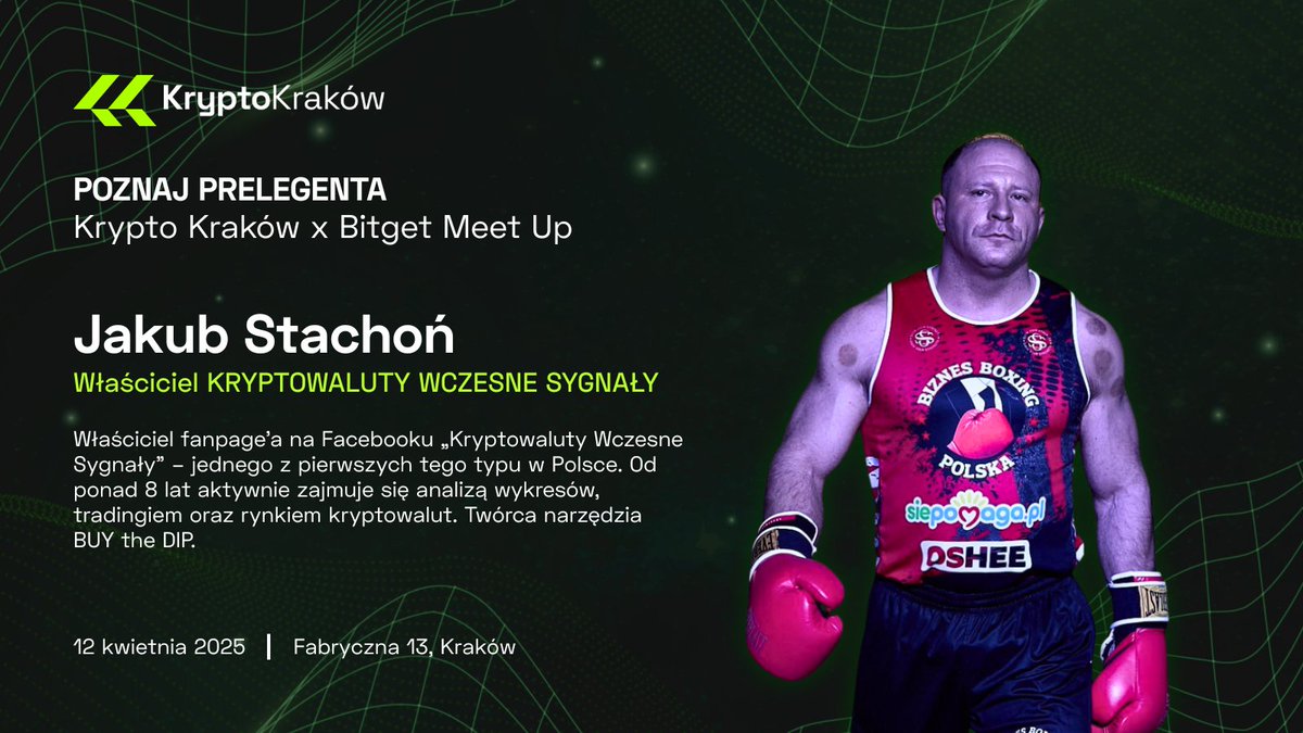 KryptoKrakow (@kryptokrakow) on Twitter photo 🔥 Gotowi na kolejną porcję konkretów? 🚀
Na Meet Up’ie Krypto Kraków x <a href="/BitgetPL/">BitgetPL</a> o 11:30 wystąpi Jakub Stachoń z prelekcją:
🎤 “Najczęstsze błędy logiczne traderów – pułapki codziennego tradingu”
✅ Zapisz się: lu.ma/bpzul6ah
#KryptoKraków #Trading 🔥 Gotowi na kolejną porcję konkretów? 🚀
Na Meet Up’ie Krypto Kraków x <a href="/BitgetPL/">BitgetPL</a> o 11:30 wystąpi Jakub Stachoń z prelekcją:
🎤 “Najczęstsze błędy logiczne traderów – pułapki codziennego tradingu”
✅ Zapisz się: lu.ma/bpzul6ah
#KryptoKraków #Trading