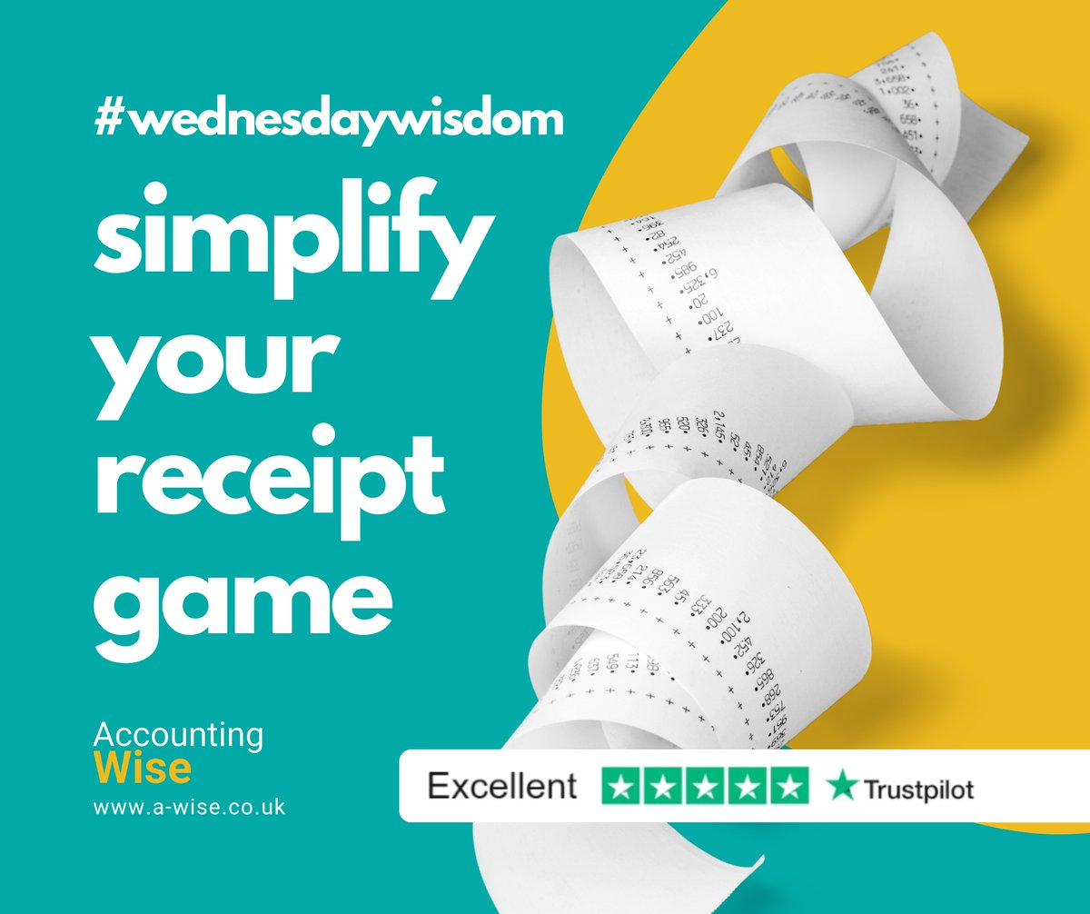 #𝐖𝐞𝐝𝐧𝐞𝐬𝐝𝐚𝐲𝐖𝐢𝐬𝐝𝐨𝐦 - Receipts everywhere? 😅 Go digital! 📸 Snap, upload, and store them in the cloud. No more crumpled chaos. Your accountant (and future-you) will thank you! 📂✨ 

Need help? zurl.co/TmxR8  | 0330 113 8442

#accounting #accountingtips