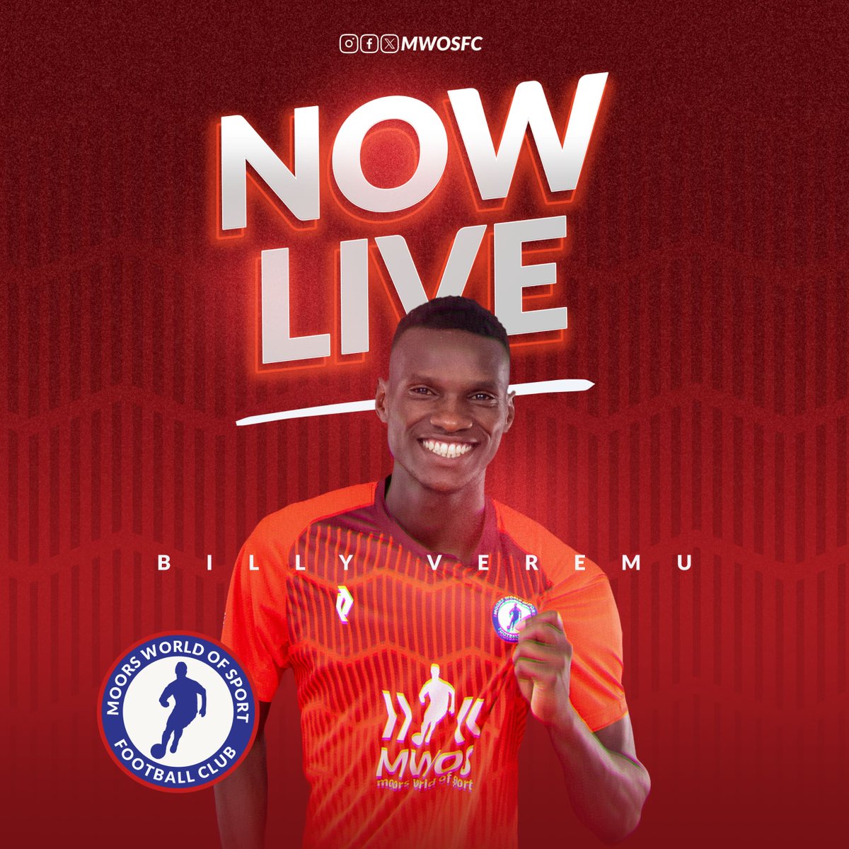 MwosFC's tweet photo. 🔥🚨 WE’RE LIVE WITH BILLY! 🚨🔥

⚽ Billy Veremu has OFFICIALLY taken over our X account!

🎤 Ask your burning questions NOW using #AskBilly – he’s answering LIVE for the next hour!

👉 Training secrets?
👉 Goal celebrations?
👉 Matchday rituals?

Drop your Qs below! ⬇ 

#Punters
