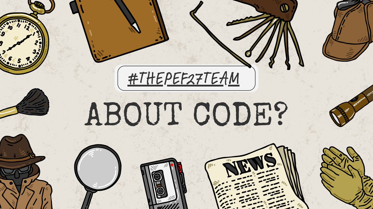 JUSTKENZOX's tweet image. ⠀
⠀
#THEPEF27TEAM 
𝑊𝐻𝐴𝑇 𝑇𝐻𝐸
𝑪𝑶𝑫𝑬 ???
⠀
⠀