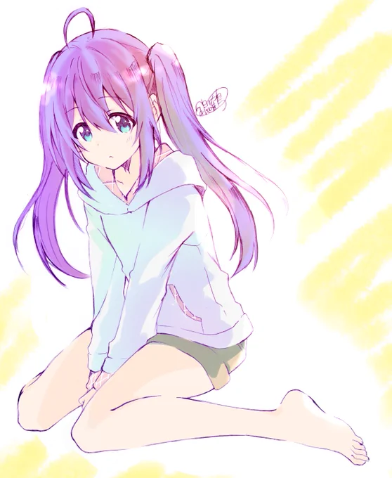 デジタル塗りのチャレンジでもしてみようかと思ったんだけどダメだやっぱり全く分からんツインテ杏奈 