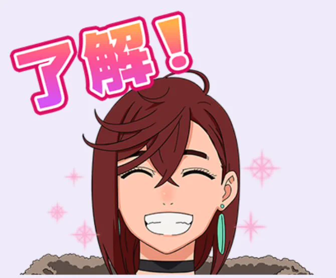 このスタンプモモが砂に埋められて生首になってるのかと思って驚いた