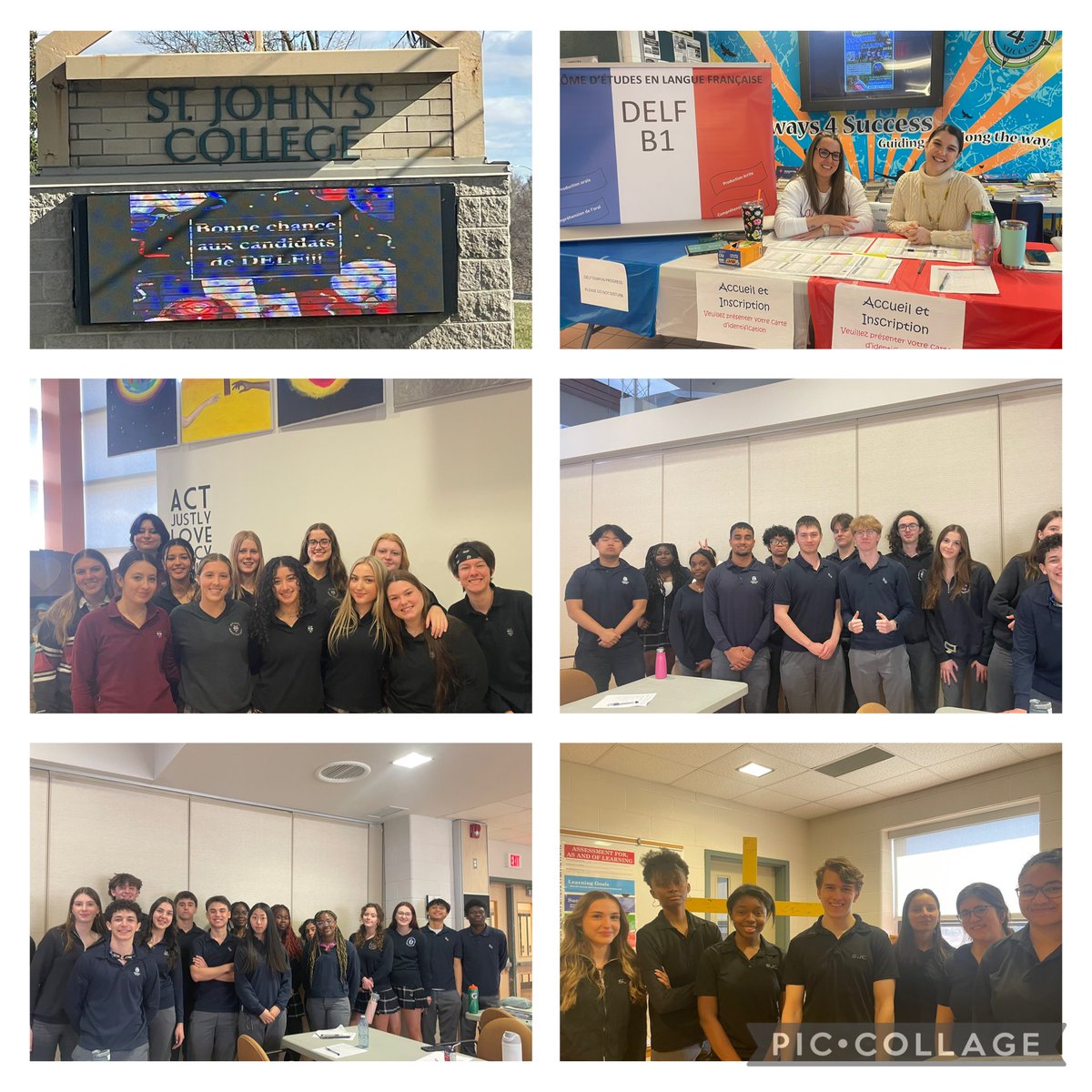Bravo à tous nos candidats de DELF B1!!! Je suis si fière de vous! So proud of our Grade 12 French students that challenged the DELF B1 French proficiency exam yesterday! It was a full day of French interviews as well as a listening, reading and writing exam. ⁦<a href="/bhncdsb/">BHNCDSB</a>⁩