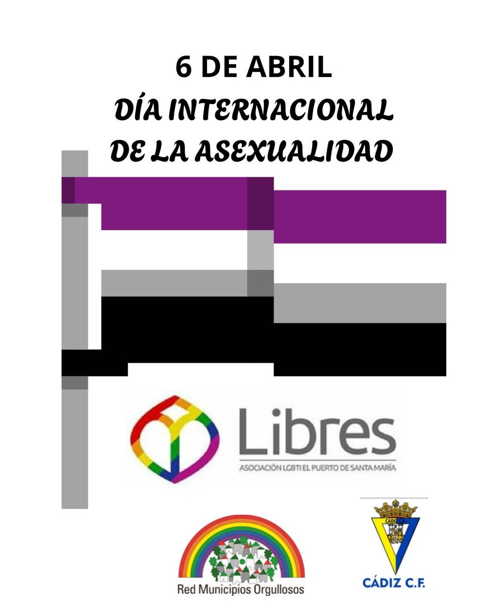 El 6 de Abril se celebra el dia internacional de la asexualidad,una jornada para sensibilizar sobre el espectro asexual en su totalidad, incluyendo demisexuales,grisexuales,asexuales y otras identidades ase,y visibilizarlas.