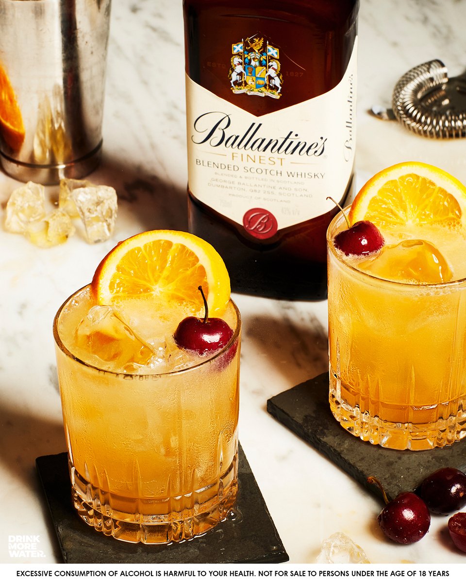 Bold, Smooth, and Perfectly Balanced. A Whisky Sour Done the Ballantine’s Way👌🍒

#TheresNoWrongWay  #StayTrue
