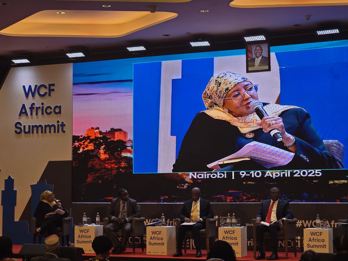 AminaLIVE254's tweet image. Leading the conversation! Amb. Amina Mohamed is moderating a dynamic panel on AfCFTA and Africa's global trade integration at the WCF Africa Summit, Nairobi. A must-watch event by @iccwbo and @kenya_chamber. #WCFAfrica