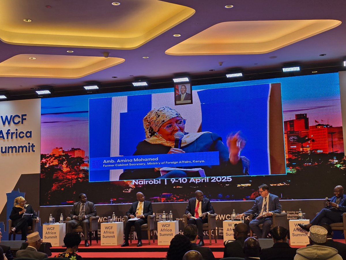 AminaLIVE254's tweet image. Leading the conversation! Amb. Amina Mohamed is moderating a dynamic panel on AfCFTA and Africa's global trade integration at the WCF Africa Summit, Nairobi. A must-watch event by @iccwbo and @kenya_chamber. #WCFAfrica