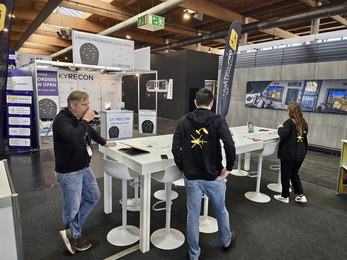 AirNavPro's tweet image. 📍 We’re all set at #aerofriedrichshafen! The booth is ready, the team is here and we’re excited to welcome you! Come visit us at booth A6-305. We’re here to talk innovation, share our latest updates, and hear from YOU. Let the show begin! 🎉 #generalaviation #airshow