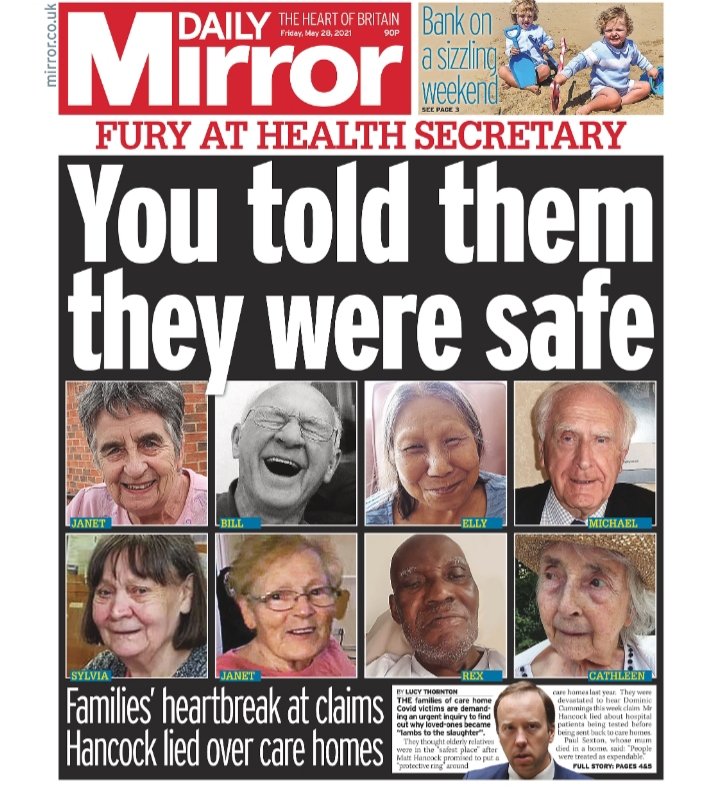 <a href="/CovidJusticeUK/">Covid-19 Bereaved Families for Justice UK</a> <a href="/MattHancock/">Matt Hancock</a> "Impeccable behaviour "