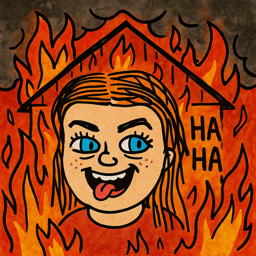 WIFEistheticker's tweet photo. $WIFE doesn’t fear the fire… she feeds it. Bwahaha! 🔥😈

Just trust your $WIFE 💍 https://t.co/S2dv6VWXrc