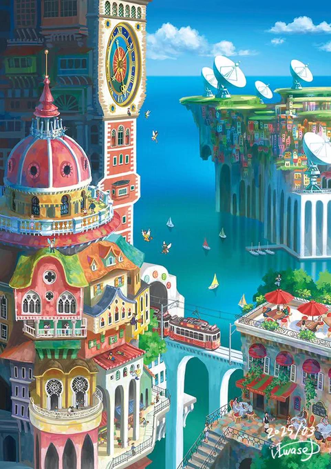 Hello #PortfolioDay ! I'm Yuko, an illustrator who draws tranquil landscapes. 